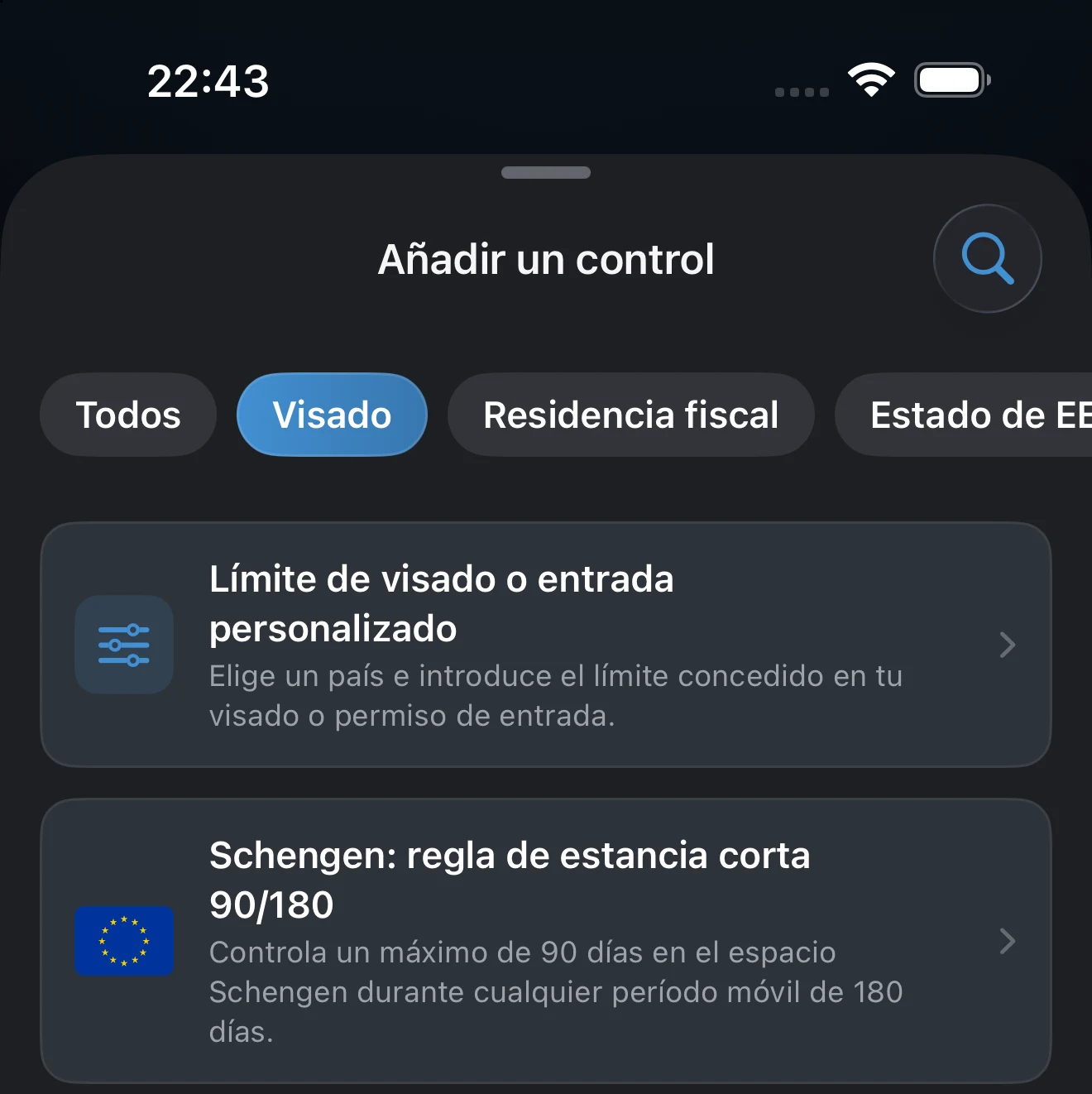 Plantillas de Schengen en la sección Límites de visado y entrada: regla de estancia corta 90/180 y visado de una sola entrada