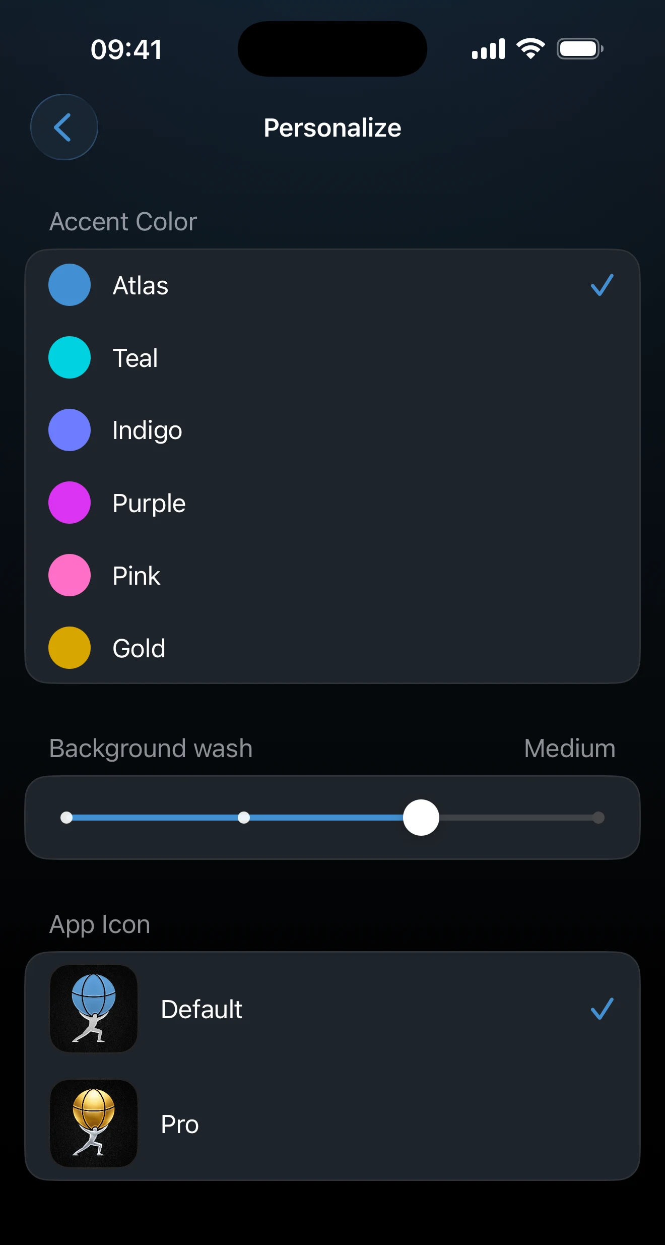 App icon picker