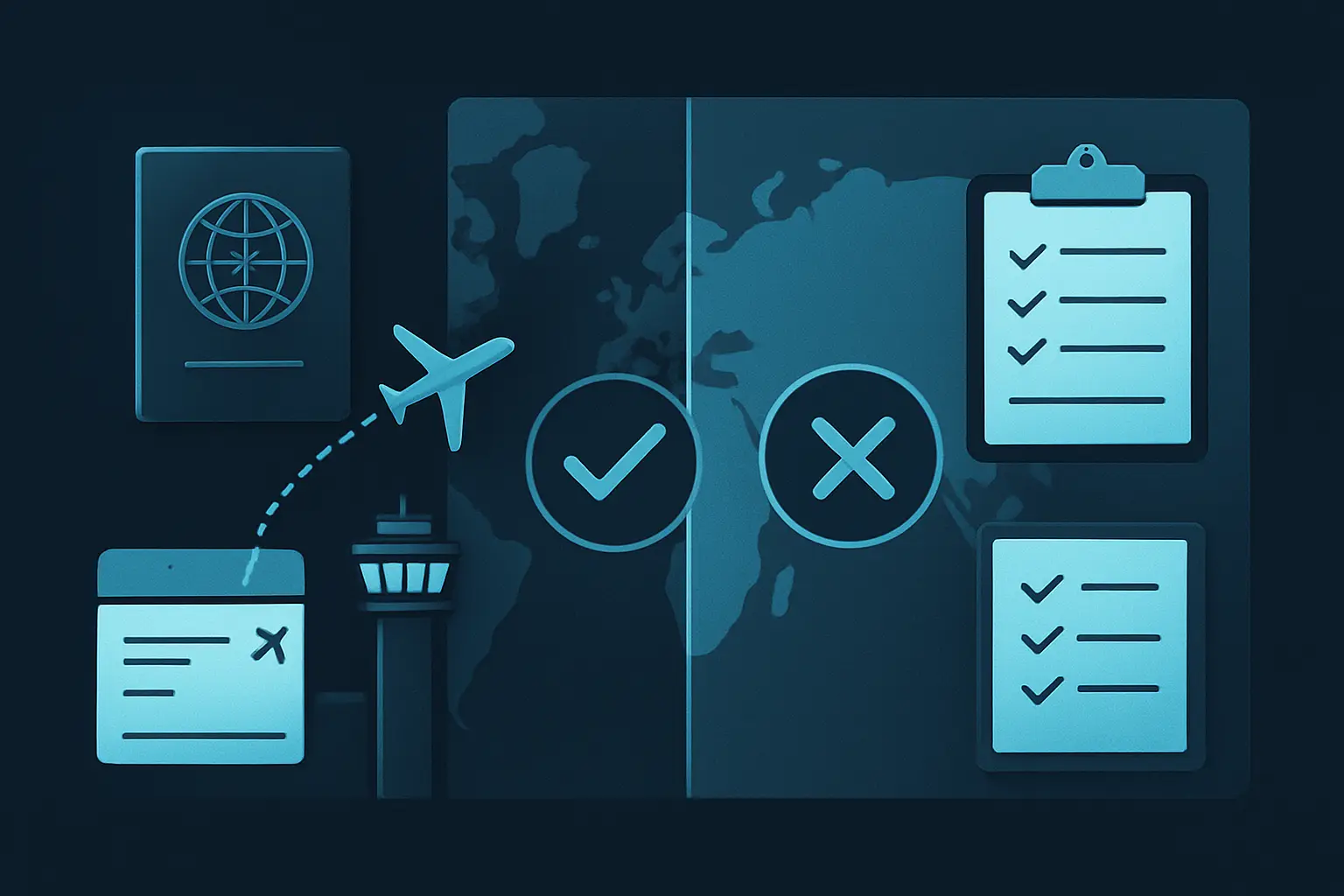 Supporting illustration for does a layover count as visiting a country, focused on hero in the AtlasDays visual style.