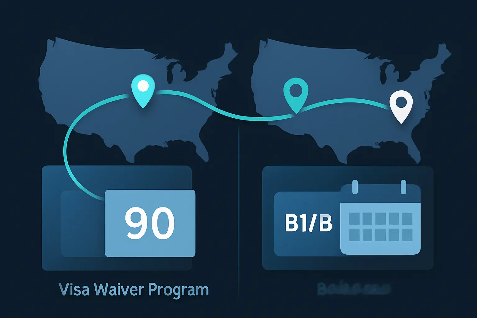 Supporting illustration for US B1/B2 Visa: Understanding the 180-Day Stay Limit, focused on visa validity, I-94 records, and authorized-stay decisions in the AtlasDays visual style.