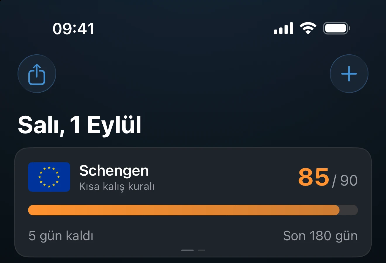 Takip ekleyen düğmenin bulunduğu Genel bakış başlığı