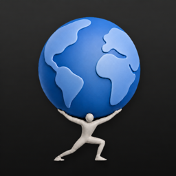 AtlasDays app icon, dark